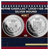Cadillac "La Mothe Cadillac" Logo 1 oz .999 Silver