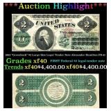 1862 $2 Large Size Legal Tender Note "Greenback" A