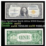 1935A $1 Silver Certificate North Africa WWII Emer