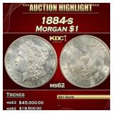 1884-s Morgan Dollar $1 ms62 USCG