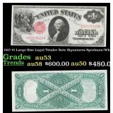 1917 $1 Large Size Legal Tender Note Grades Select