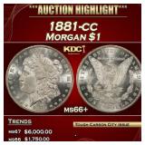 1881-cc Morgan Dollar $1 ms66+ SEGS