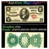 1891 $2 Large Size Silver Certificate "Windom Note