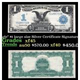 1899 $1 large size Silver Certificate "Black Eagle