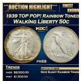 1939 Proof Walking Liberty Half Dollar TOP POP! Ra