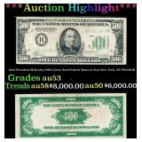 1934 $500 Green Seal Federal Reserve Note Presiden
