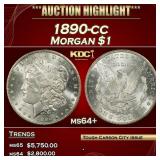 1890-cc Morgan Dollar $1 ms64+ SEGS
