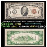 1934A $10 FRN Hawaii WWII Emergency Currency Grade