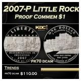 2007-P Little Rock Proof Modern Commem Dollar $1 p