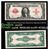 1923 $1 United States Note Grades au53 Signatures