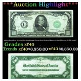 1934A $1000 Green Seal Federal Reserve Note Presid