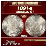 1891-s Morgan Dollar $1 ms65 SEGS