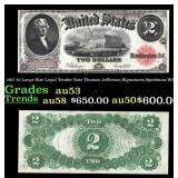 1917 $2 Large Size Legal Tender Note Thomas Jeffer