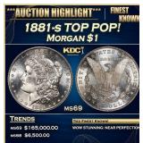 1881-s Morgan Dollar TOP POP! $1 ms69 SEGS