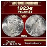 1923-s Peace Dollar $1 ms65 SEGS