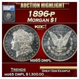 1896-p Morgan Dollar $1 ms65 dmpl SEGS