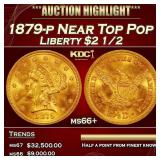 1879-p Gold Liberty Quarter Eagle Near Top Pop $2