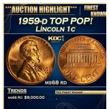 1959-d Lincoln Cent TOP POP! 1c ms68 rd SEGS
