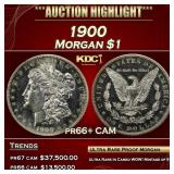 1900 Proof Morgan Dollar $1 pr66+ CAM SEGS