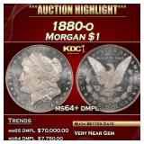 1880-o Morgan Dollar $1 ms64+ dmpl SEGS