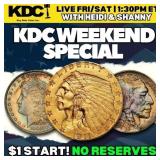 Key Date Coins Weekend Special- $1 Openings! 14LD