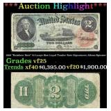 1869 $2 Large Size Legal Tender Note "Rainbow Note
