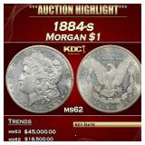 1884-s Morgan Dollar $1 ms62 USCG
