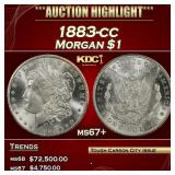 1883-cc Morgan Dollar $1 ms67+ SEGS