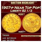 1907-p Gold Liberty Quarter Eagle Near Top Pop! $2