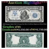 1899 $5 Large Size Silver Certificate Oncpapa Indi