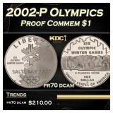2002-P Olympics Proof Modern Commem Dollar $1 pr70
