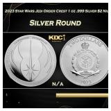 2023 Star Wars Jedi Order Crest 1 oz .999 Silver $