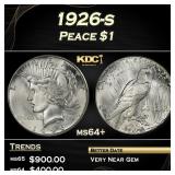 1926-s Peace Dollar $1 Grades ms64+