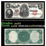 1907 $5 Large Size Legal Tender Note "WoodChopper"