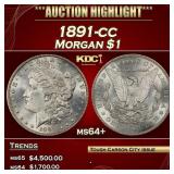 1891-cc Morgan Dollar $1 ms64+ SEGS