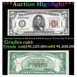 1934A $5 FRN Hawaii WWII Emergency Currency Key To