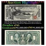 1896 $1 large size Silver Certificate Martha & Geo