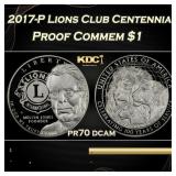 2017-P Lions Club Centennial Proof Modern Commem D