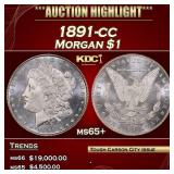 1891-cc Morgan Dollar $1 ms65+ SEGS