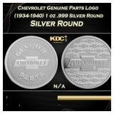 Chevrolet Genuine Parts Logo (1934-1940) 1 oz .999
