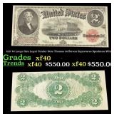 1917 $2 Large Size Legal Tender Note Thomas Jeffer
