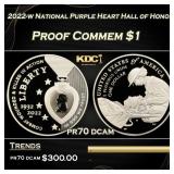 2022-w National Purple Heart Hall of Honor Proof M