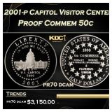 2001-p Capitol Visitor Center Proof Modern Commem