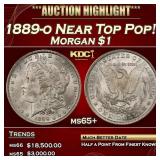 1889-o Morgan Dollar Near Top Pop! $1 ms65+ SEGS