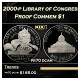 2000-p Library of Congress Proof Modern Commem Dol