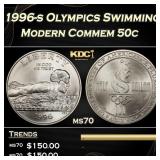 1996-s Olympics Swimming Modern Commem Half Dollar