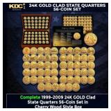 Complete 1999-2009 24K GOLD Clad State Quarters 56