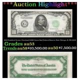 1934 $1000 Green Seal Federal Reserve Note Preside