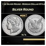 1 oz Silver Round - Morgan Dollar Style