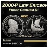 2000-P Leif Ericson Proof Modern Commem Dollar $1